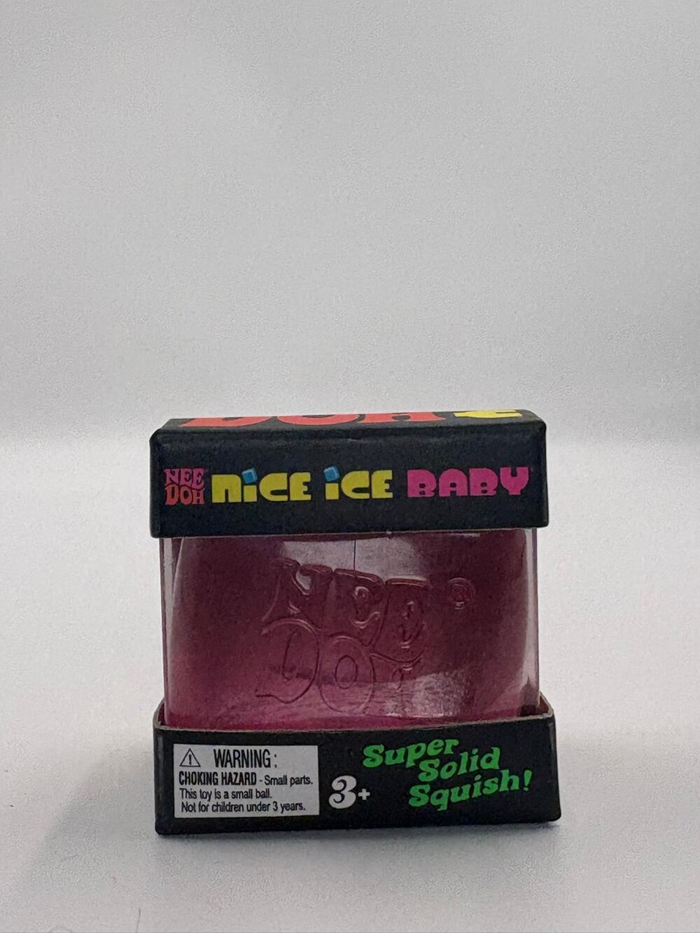 NeeDoh Nice Ice Baby Pink Mini Nice Cube Super Solid Squish Schylling New